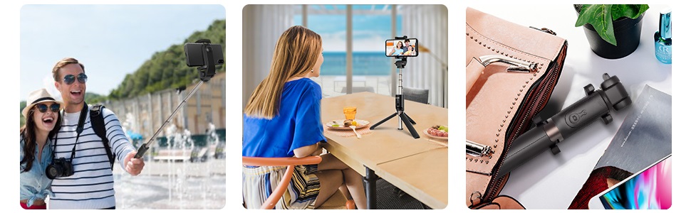 Hsu 3 In 1 Wireless Bluetooth Selfie Stick Mini Tripod 009 - Многофункционални