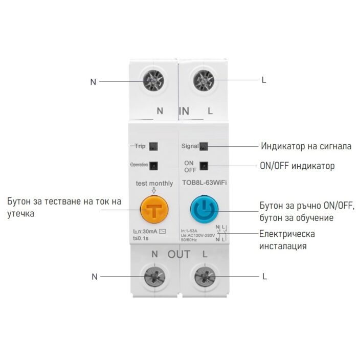 Ewelink 1p 2p 63a Rail Din Wifi Smart Energy Consumption Kwh Circuit Breaker 21 - EWELINK SMART HOME