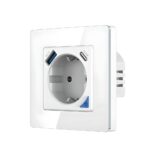 Avatto Swppd86 01og Usb Eu Standard Wifi Socket Tuya Smart Power Plug Outlet With Usb Type C Charge 2 - AVATTO контакти