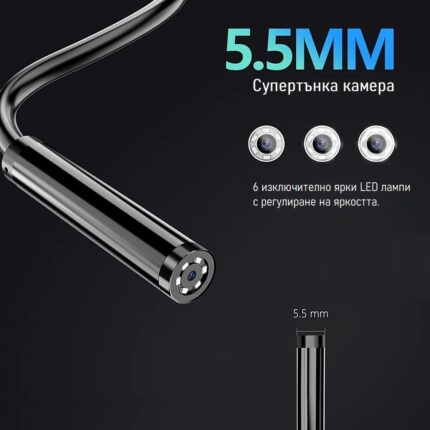 Inskam 130 5 2mp 5 5mm Hd 1080p Wireless Endoscope Ip67 Waterproof Wifi Borescope Inspection Camera Hard A12 - Ендоскоп камери