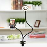Universal Selfie Ring Light With Flexible Mobile Phone Holder 15 - Мобилна Фотография