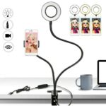 Universal Selfie Ring Light With Flexible Mobile Phone Holder 2 - Мобилна Фотография