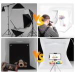 Portable Photo Box Studio 40 Cm For Product Photography With Led Lighting Dimmable 5pvc Backgrounds 15 - Продуктова фотография