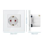 Smart Wall Socket Wifi Android Apple Eu 10a 2200 W 03 - TUYA SMART HOME