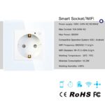 Smart Wall Socket Wifi Android Apple Eu 10a 2200 W 08 - TUYA SMART HOME