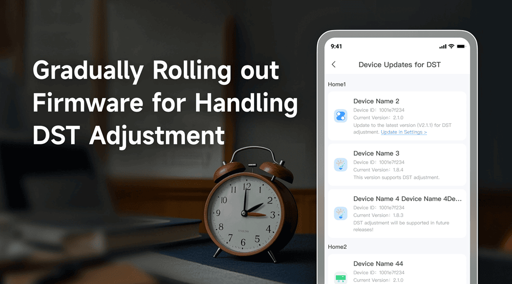 Ewelink фърмуер за управление на корекцията на лятното часово време (dst) - Домашна автоматизация