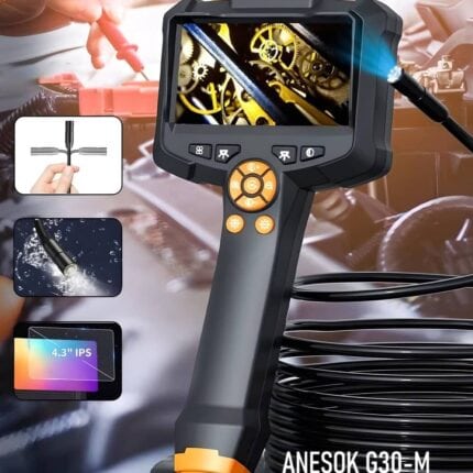 Anesok G30 M 4.3inches Ips 1080p Endoscope Borescope 8.5mm Ip67 Waterproof Industrial 2mp Hard Endoscope.bg 4.jpg - Ендоскоп камери
