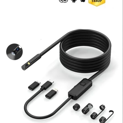Anesok W400 D Dual Lens Usb Endoscope Camera 5.5mm 3 In 1 Android Ios Single Lens Rigid Endoscope.bg .jpg - Ендоскоп камери