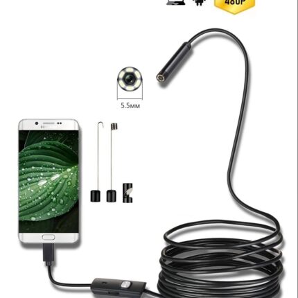 Inskam Universal Usb Endoscope 5.5mm 3in1 Type C Micro Usb Hard And Soft 480p An97 001.jpg - Ендоскоп камери