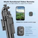 Selfiestick Bg Hsu C17 Selfiestick Qadrapod Ai Face Tracking Gimbal 007 - Триподи & Стативи