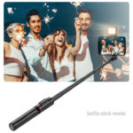 Selfiestick Bg Hsu Q12s Selfiestick Tripod Led Light 008 - Триподи & Стативи