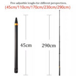 Selfiestick Bg Invisible Selfie Stick For Insta360 3m Long Carbon Fiber 02 - Мобилна Фотография