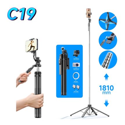 Universal Selfie Stick Quadrapod Hsu C19 1 8m 00 - Триподи